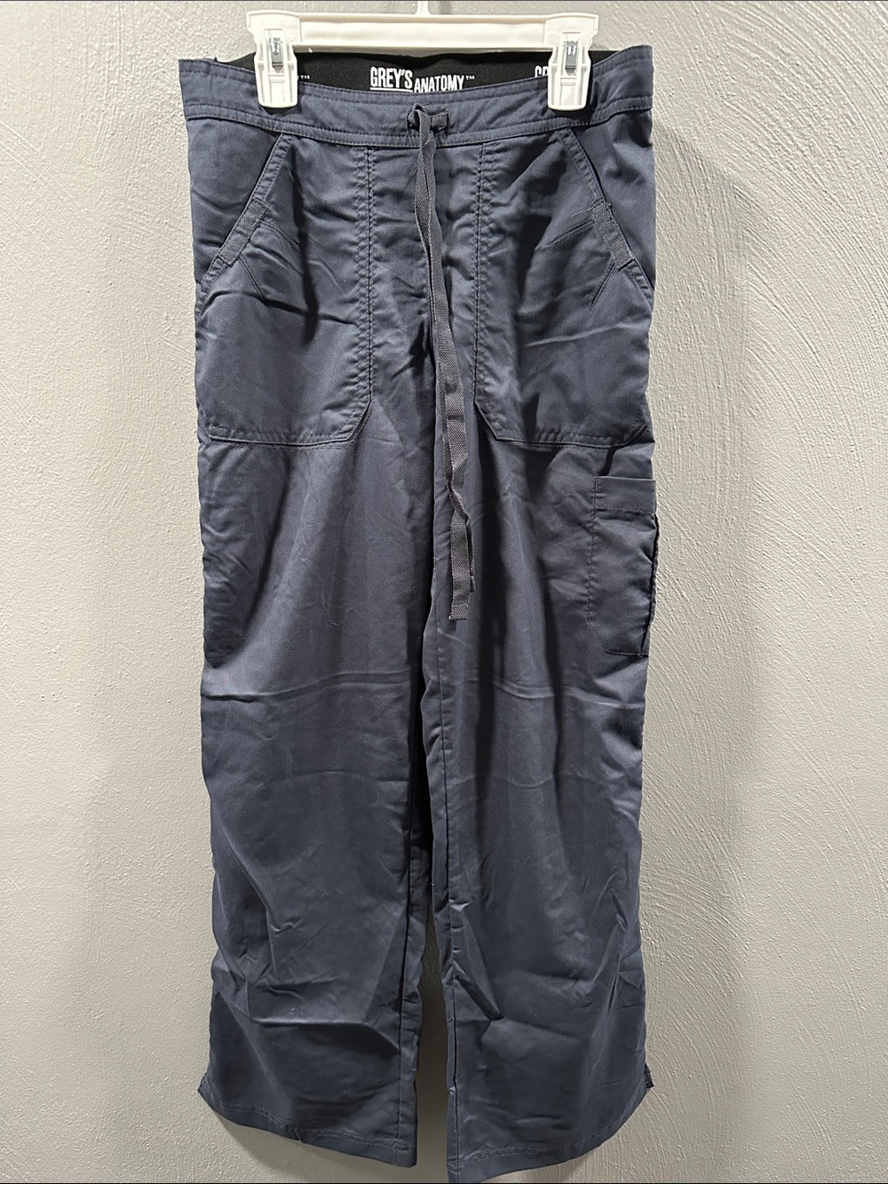 Grey's Anatomy Women’s Navy Cargo Scrub Pants with Drawstring